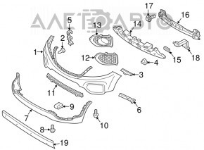Front bumper mount left Kia Sorento 11-11 prerest