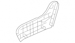 Side passenger seat trim right Nissan Rogue Sport 17-21 black