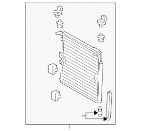 Lexus GX460 10-20 air conditioner condenser radiator