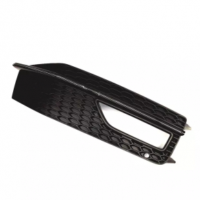 Right front bumper grille for Audi A4 B8 13-16 S-line, double chrome molding