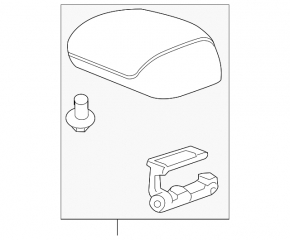 Armrest Chevrolet Cruze 11-16 black