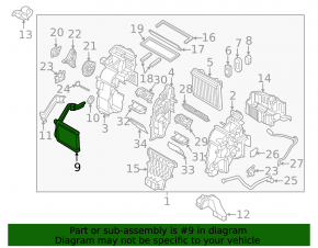 Heater radiator for Hyundai Tucson 19-21