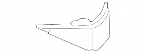 Door plug triangle inner front right Mazda 3 19- under speaker, Mexico built