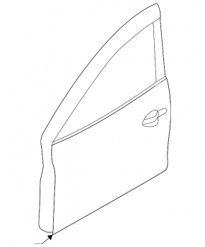 Door bare front left Mazda 3 14-18 BM