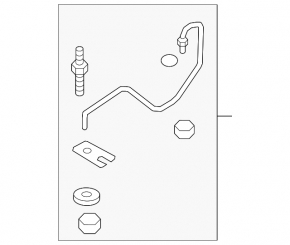 Automatic transmission cooling pipes Ford Edge 15-18 2.0T with valve
