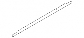 Glass seal inside rear right door Mazda 6 17-21