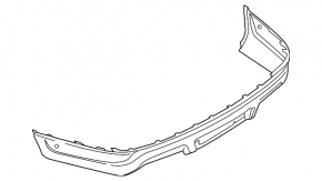 Rear bumper lower part Ford Explorer 18-19