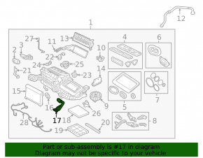 Air conditioning pipe compressor-heater Land Rover Range Rover Velar 18-20 2.0T, 3.0T, 5.0T to the evaporator