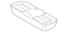 Lower driver's seat trim for Ford Bronco Sport 2021-25, heated, black and dark gray leather combination, ready to clean