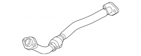 Front downpipe for Toyota Highlander 2008-2011, with lambda sensor