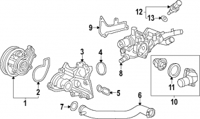 Pump housing Honda Accord 18-22 1.5T
