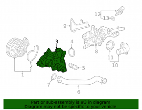 Pump housing Honda Accord 18-22 1.5T