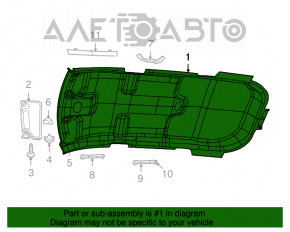 11-17 Dodge Journey headliner gray without sunroof