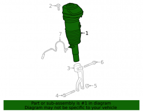 Front left air shock absorber BMW X5 G05 19-25