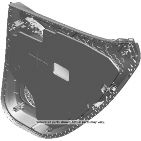 Door trim card rear left Chevrolet Bolt 17- dark gray