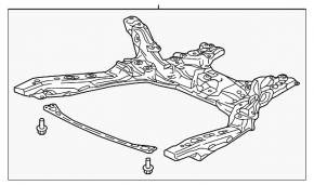 Front subframe Honda CRV 17-22 1.5, 2.4 without strut