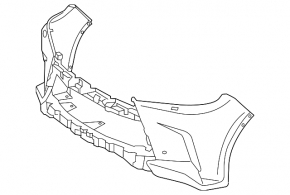 Lexus LX570 16-21 front bumper