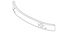 Front bumper reinforcement Lexus IS 14-16 prerest