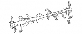 Under-torpedo pipe reinforcement Toyota Rav4 19- rusty
