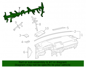 Under-torpedo pipe reinforcement Toyota Rav4 19- rusty
