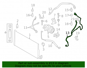 Air Conditioner Tube Heater-Condenser Mini Cooper Countryman R60 10-16