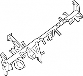 Under-torpedo pipe reinforcement Infiniti JX35 QX60 16-20 rest