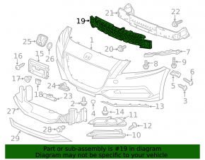 Honda CRZ 11-16 Front Bumper Absorber