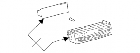 Rear control panel Lexus GX470 03-09