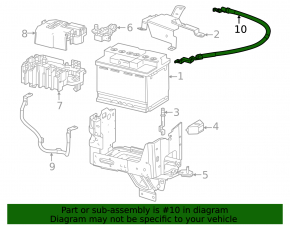 Chevrolet Equinox EV 24-26 negative terminal ground wire