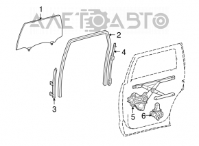 Front left window motor for Toyota Camry v40