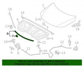 Hood Seal Kia Sorento 10-15