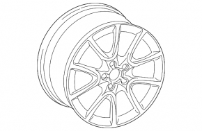 Wheel disk R18 Audi Q5 8R 09-17