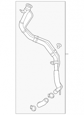 Fuel filler neck Buick Encore 13-16 fwd