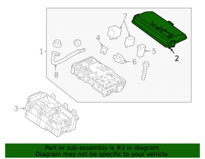 Chevrolet Cruze 11-15 Underhood Fuse Box Cover