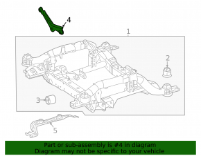 Steering rack bracket right Mercedes X167 GLS 20-26