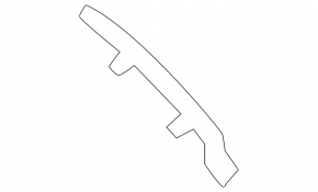 Right rear bumper molding Mercedes EQS-class V297 22-25 AMG pkg, night pkg