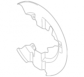 Brake Disc Cover Front Right Ford Escape MK3 13-19