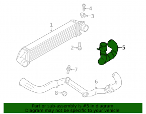 Right pipe Ford Escape mk3 13-16 2.0T
