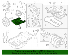 Oil deflector Mazda 3 14-18 BM