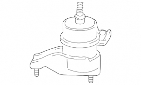 Left engine mount for a Toyota Camry V40 hybrid