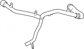 Cooling pipe metal Infiniti QX30 17- type 1