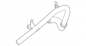 Cooling pipe metal Infiniti QX30 17- type 1
