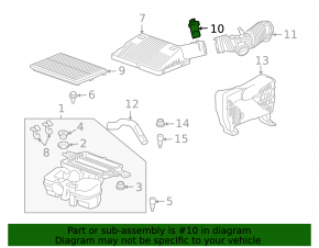 Air Flow Meter Chevrolet Equinox 10-17 5 Pins