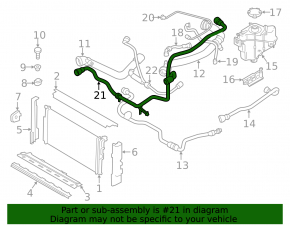 Intercooler pipe right BMW 3 F30 17-18 B46