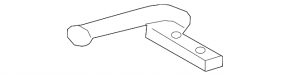 Rear muffler bracket with barrel rear Toyota Camry v70 18-24 2.5 with rubber