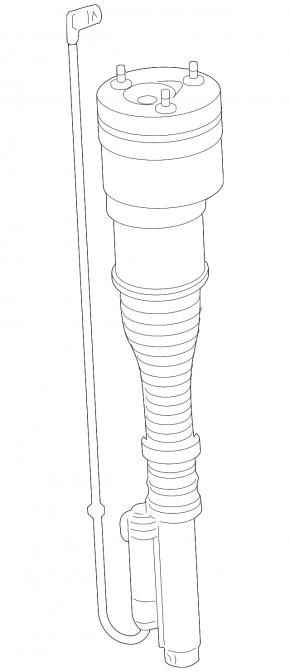 Front right air shock absorber for Mercedes S-class W221