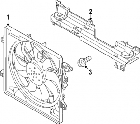 Upper radiator deflector Hyundai Santa Fe 24-26 HEV