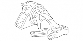 Left engine mount for Buick Encore 16-21 AWD