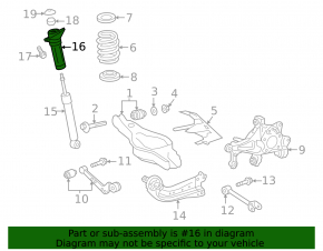 Shock absorber support rear left Toyota Rav4 19-