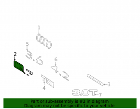 Q7 4L Emblem Tailgate Audi Q7 4L 10-15